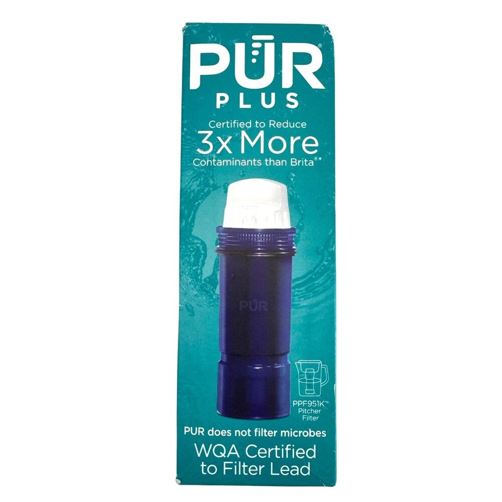 PUR Plus Lead & Contaminant Reducing Pitcher Filter - 1 Pack - WQA Certified